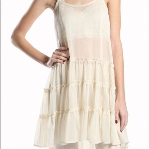 NWT AREVE ruffle top tunic slip dress extender